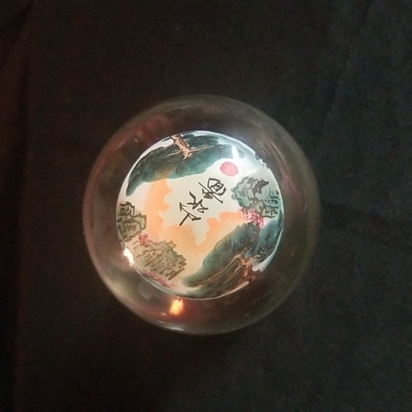 Glass Ball Art on wood stand - Picture 8 of 14